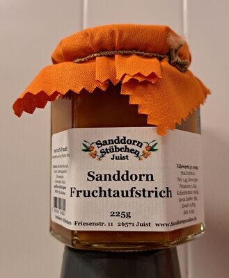 225g Sanddorn Fruchtaufstrich 62% Fruchtanteil 225g Sanddorn Fruchtaufstrich 62% Fruchtanteil
