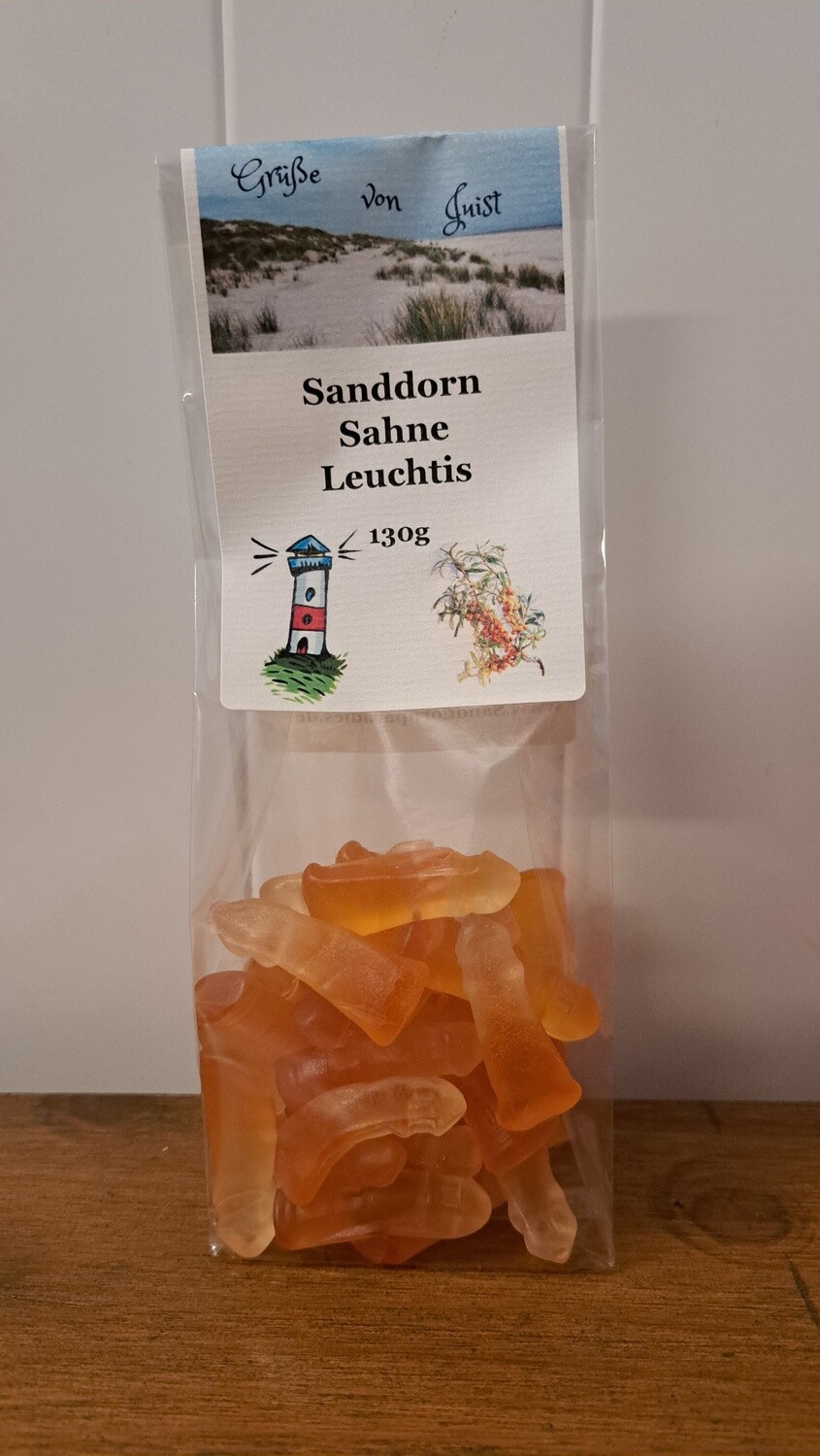 120g Sanddorn Sahne Leuchtis, Gruß von Juist