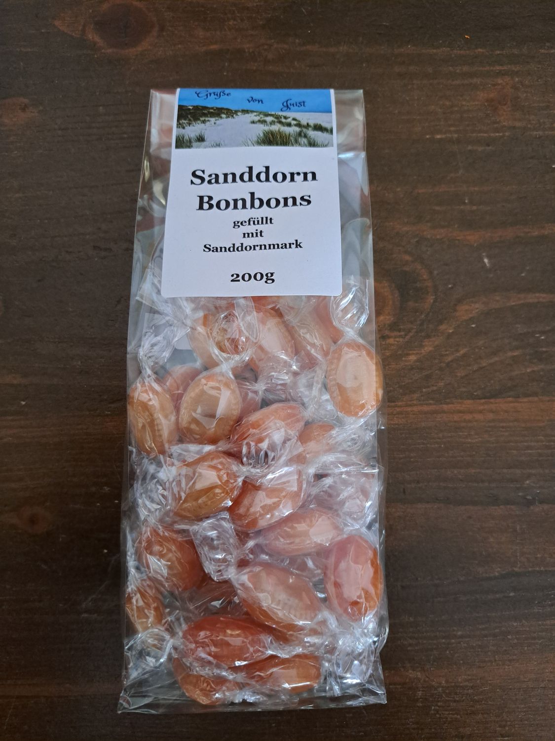 200g Sanddornbonbons mit Fruchtfüllung