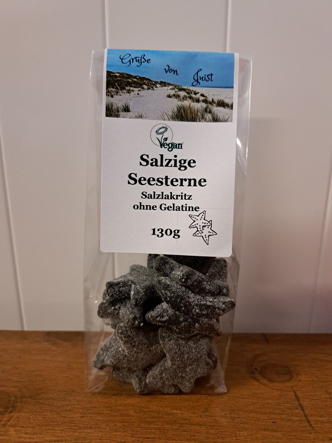 130g Salzige Seesterne, vegan,  Gruß von Juist