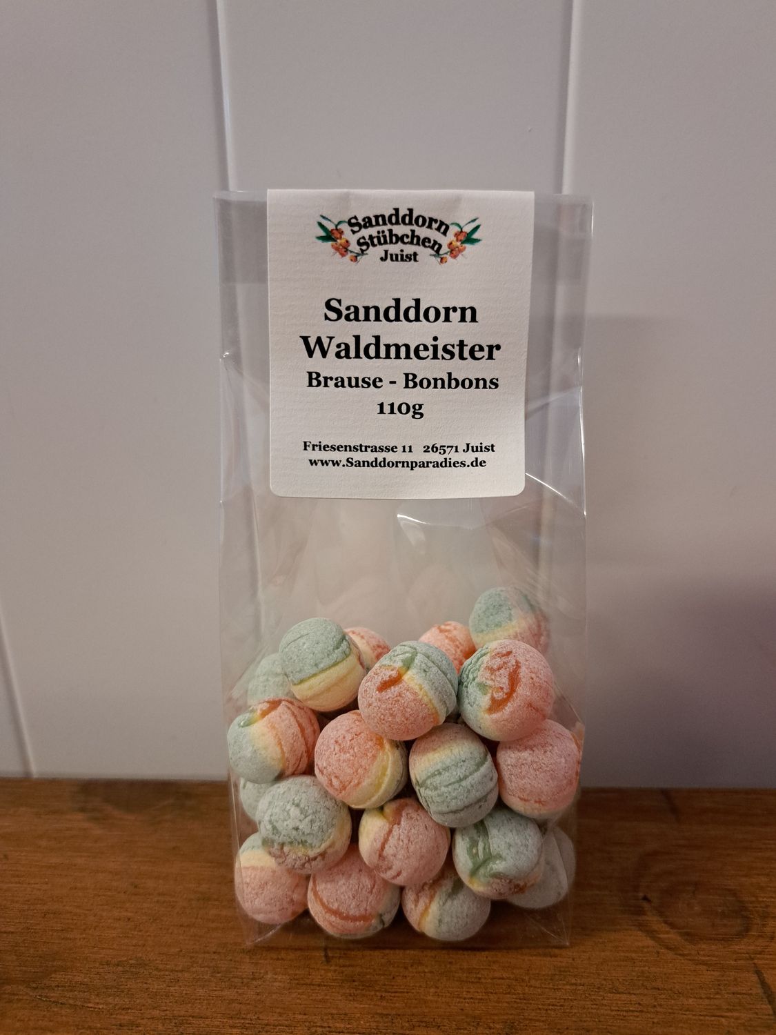 110g Sanddorn Waldmeister Brausebonbons