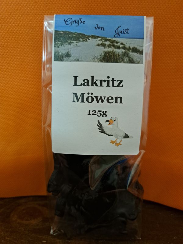 125g Lakritzmöwen Gruß von Juist 125g Lakritzmöwen Gruß von Juist