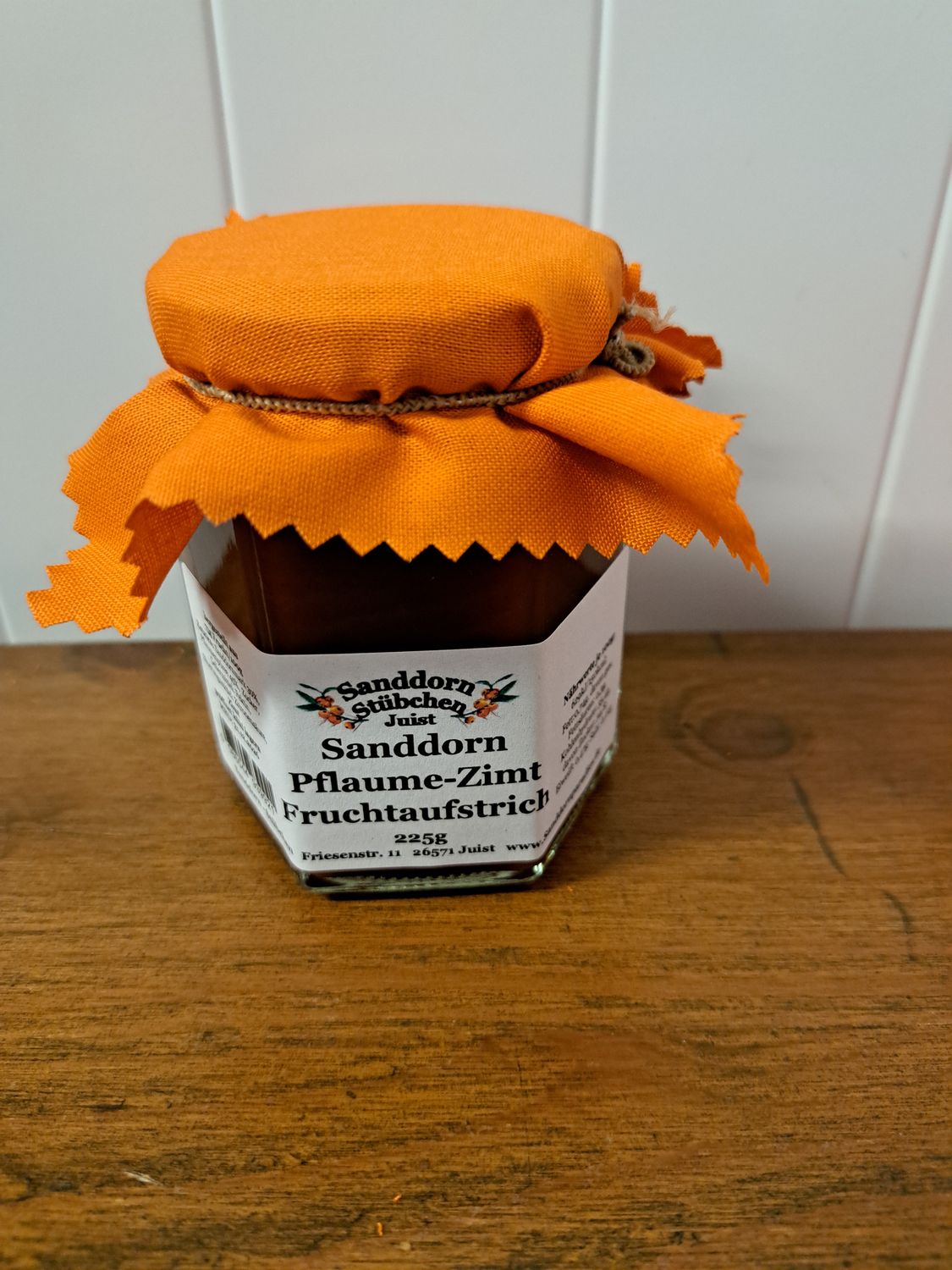 225g Sanddorn-Pflaume Fruchtaufstrich mit Zimt
