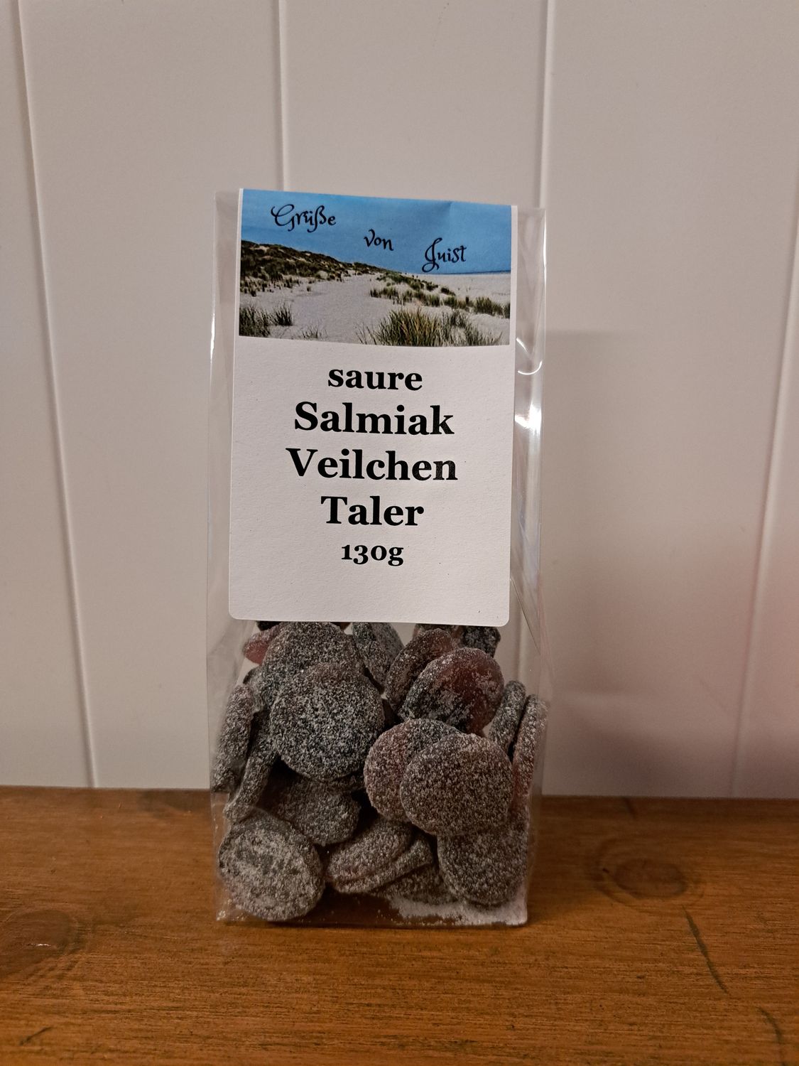 130g Salmiak Veilchen Taler Gruß von Juist