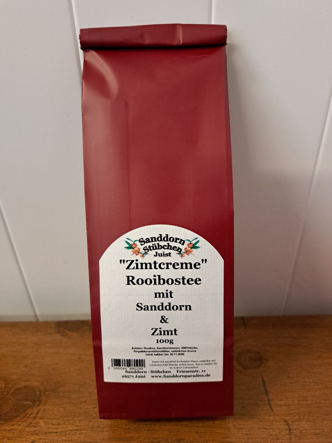 100g "Zimtcreme", Rooibos Sanddorn Zimt