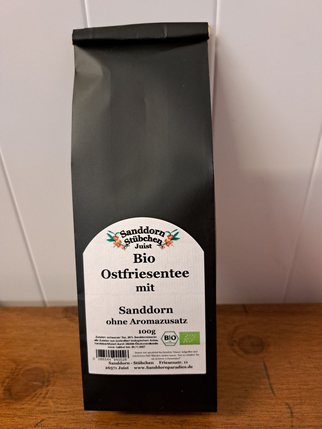 100g BIO Ostfriesentee Sanddorn, ohne Aromazusatz