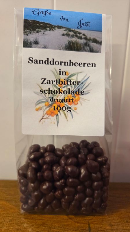 100g Sanddornbeeren in Zartbitter Schokolade