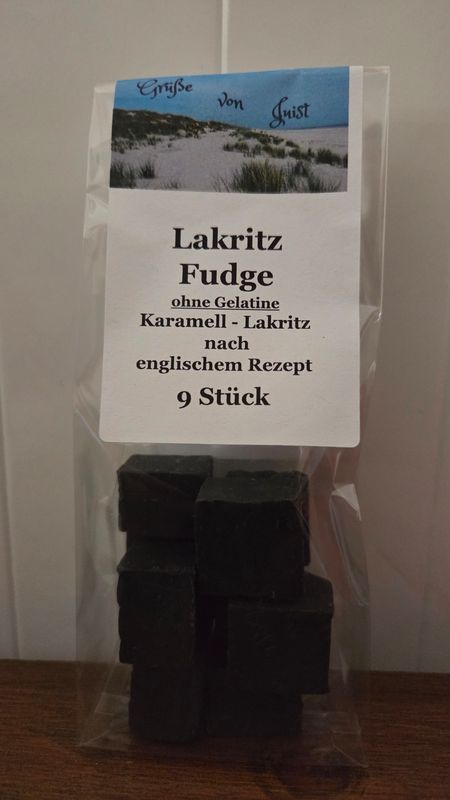 Lakritz Fudge Gruß von Juist