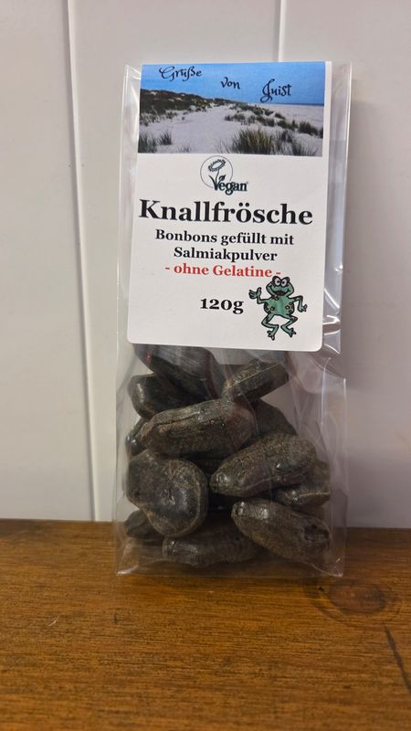 Knallfrösche, Lakritz Bonbons Gruß von Juist