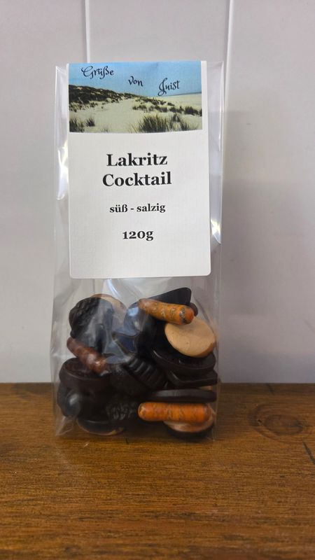 120g Lakritzcocktail. Gruß von Juist 120g Lakritzcocktail. Gruß von Juist