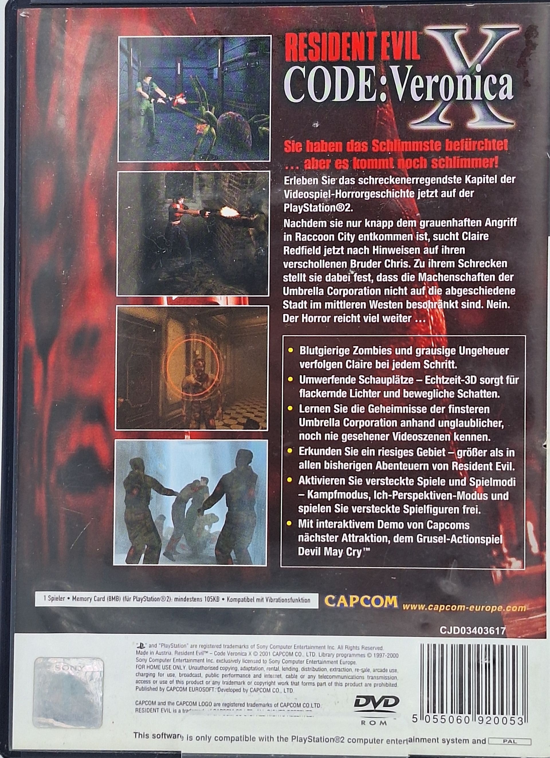 Resident Evil: Code Veronica Erstauflage [PlayStation 2] Gebraucht