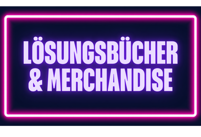 Lösungsbücher und Merchandise