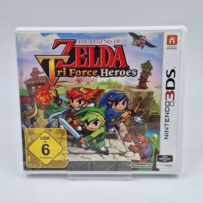 The Legend of Zelda: Tri Force Heroes für Nintendo 3DS gebraucht komplett mit Hülle und Spiel – Originalfotos