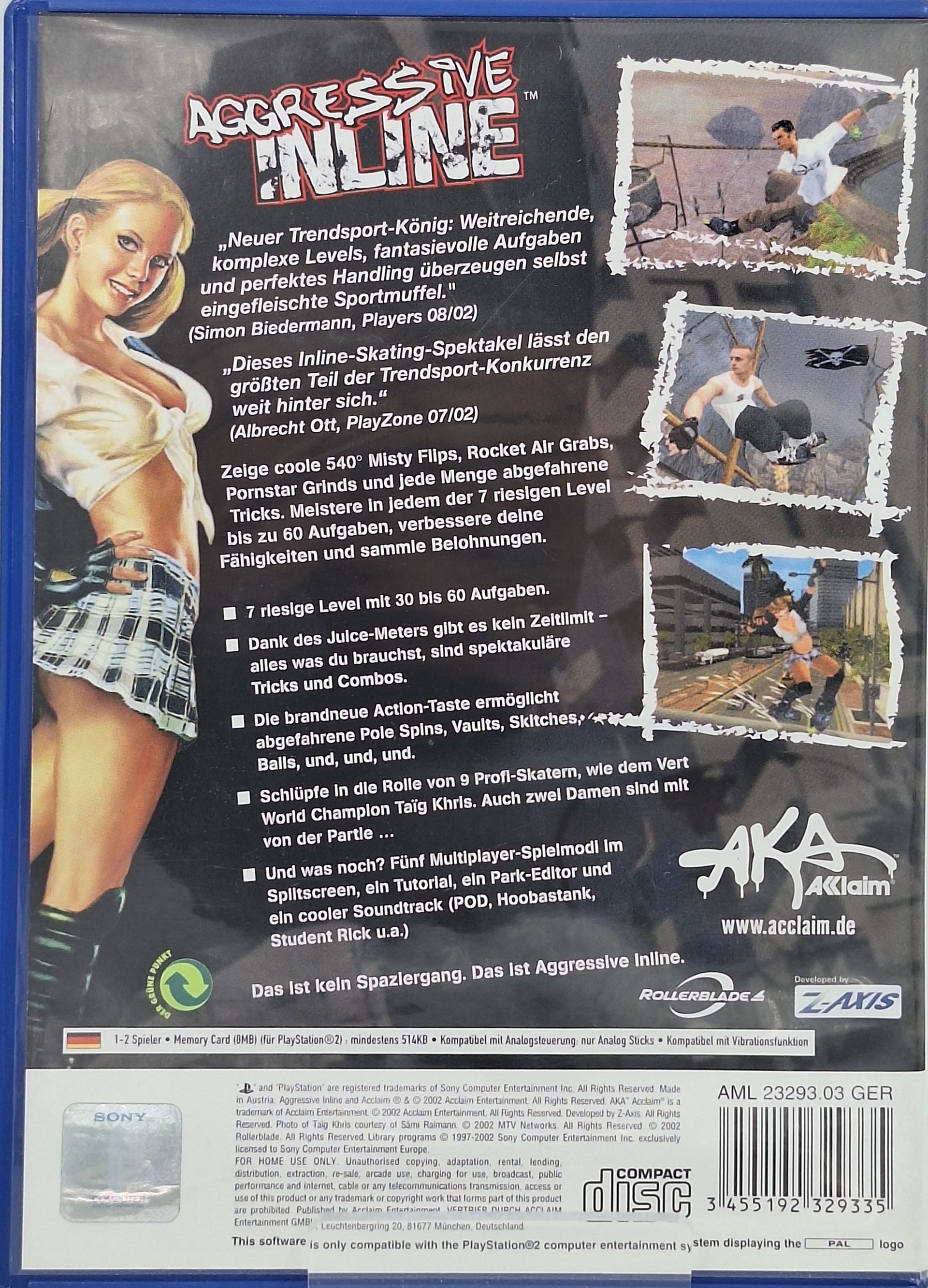 Agressive Inline PlayStation 2 Gebraucht