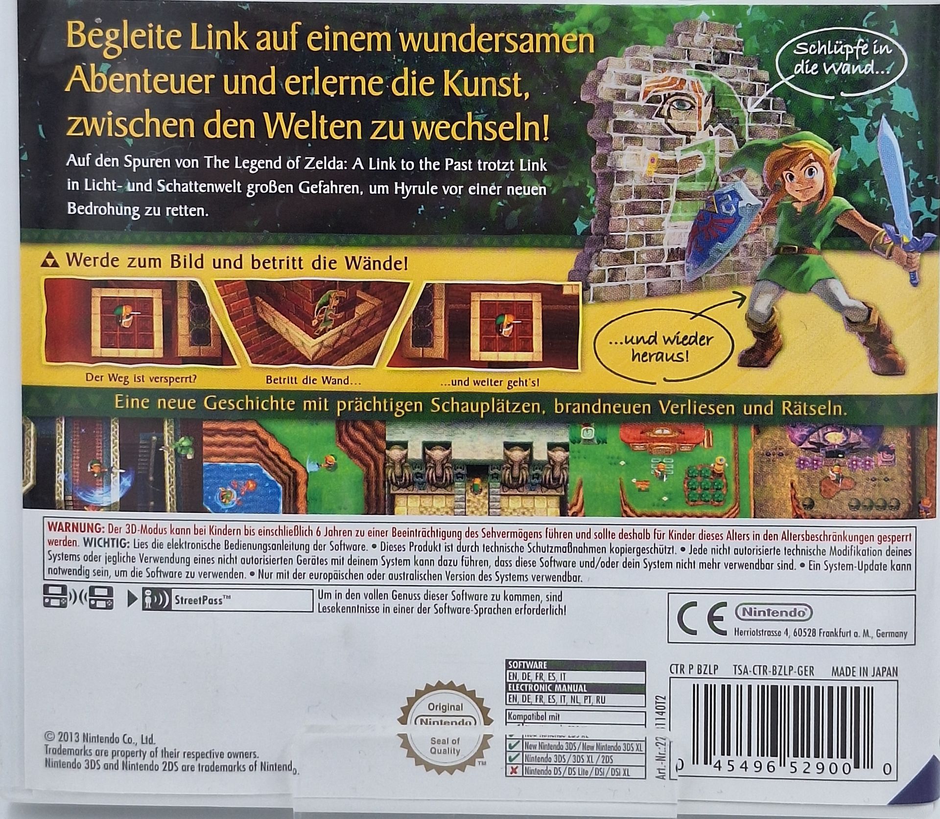 The Legend of Zelda: A Link Between Worlds Nintendo Selects für Nintendo 3DS gebraucht komplett – Originalfoto 