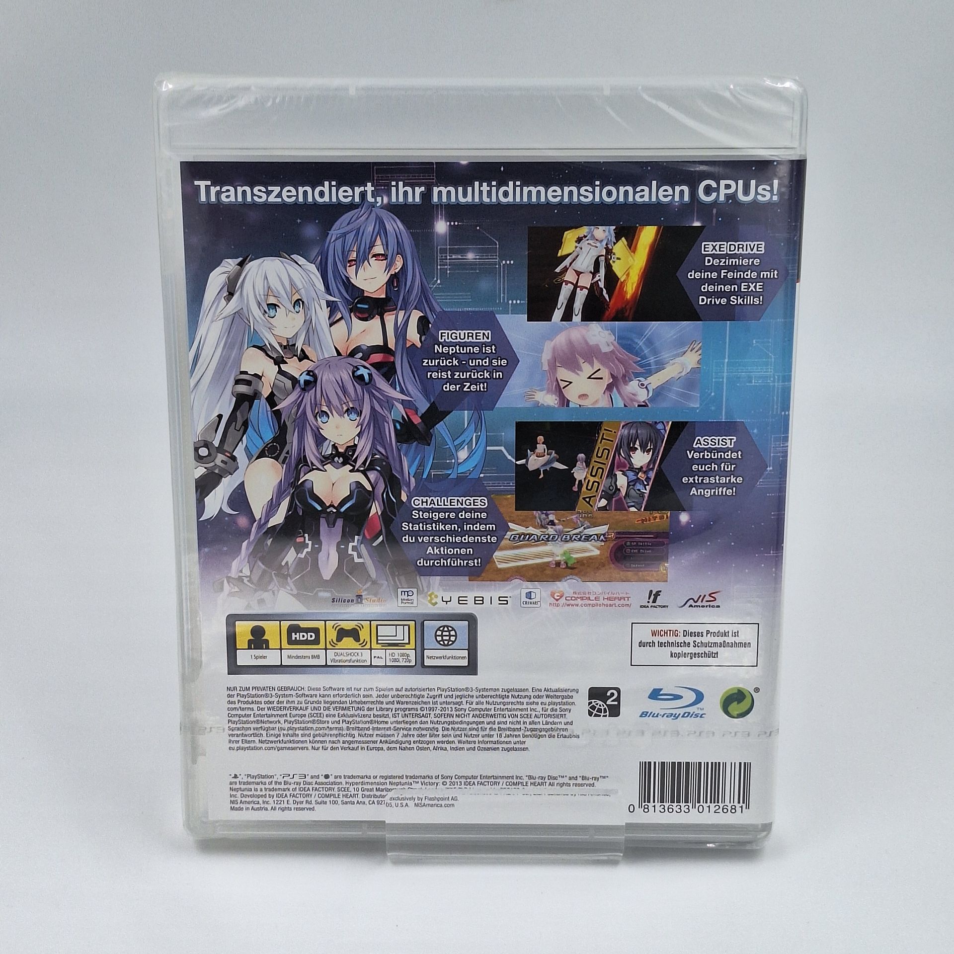 Hyperdimension Neptunia V Victory Sony PlayStation 3 PS3 Neu Original versiegelt Originalfoto Cover Vorderseite