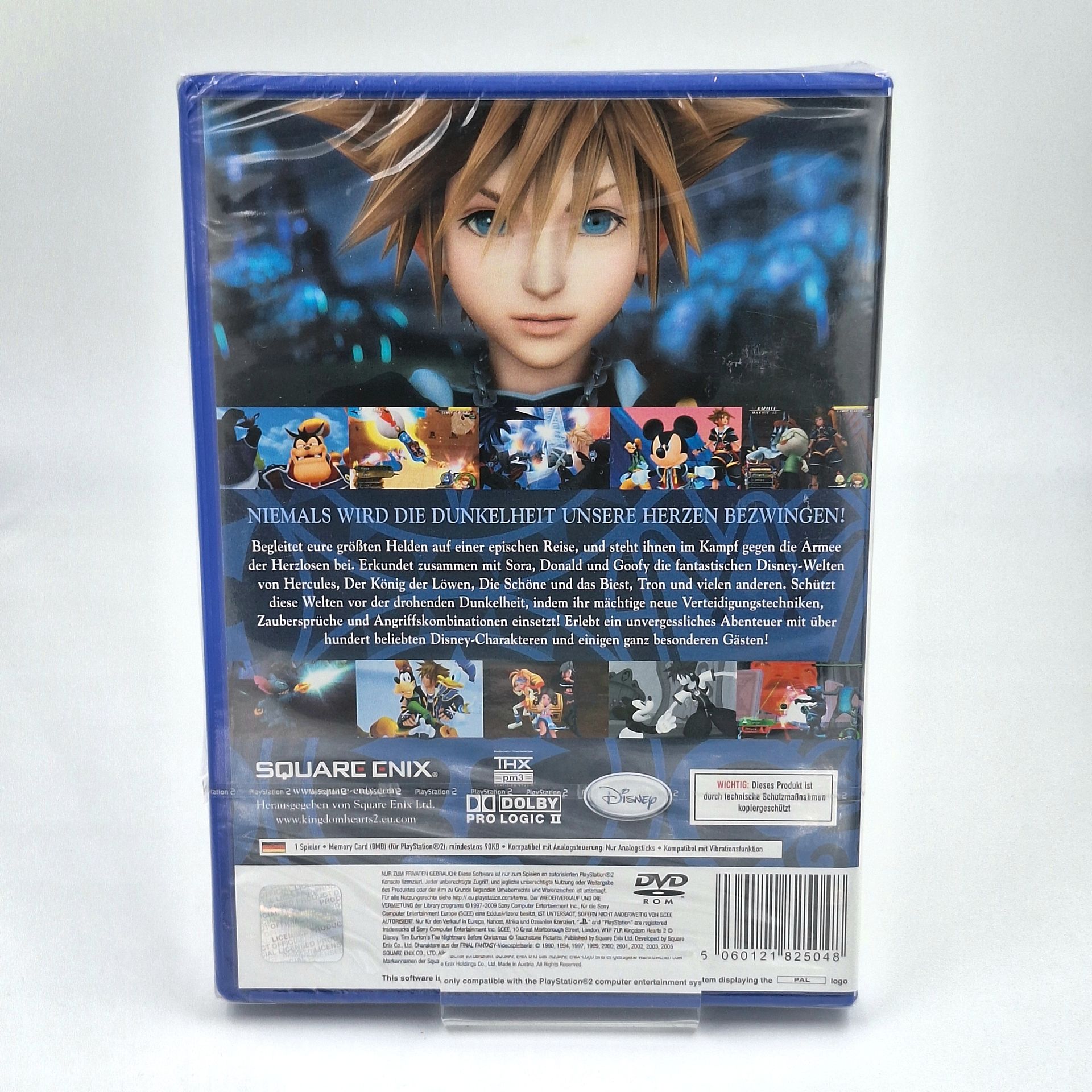 Kingdom Hearts II Sony PlayStation 2 PS2 Neu Original versiegelt Originalfoto Cover Vorderseite Sora