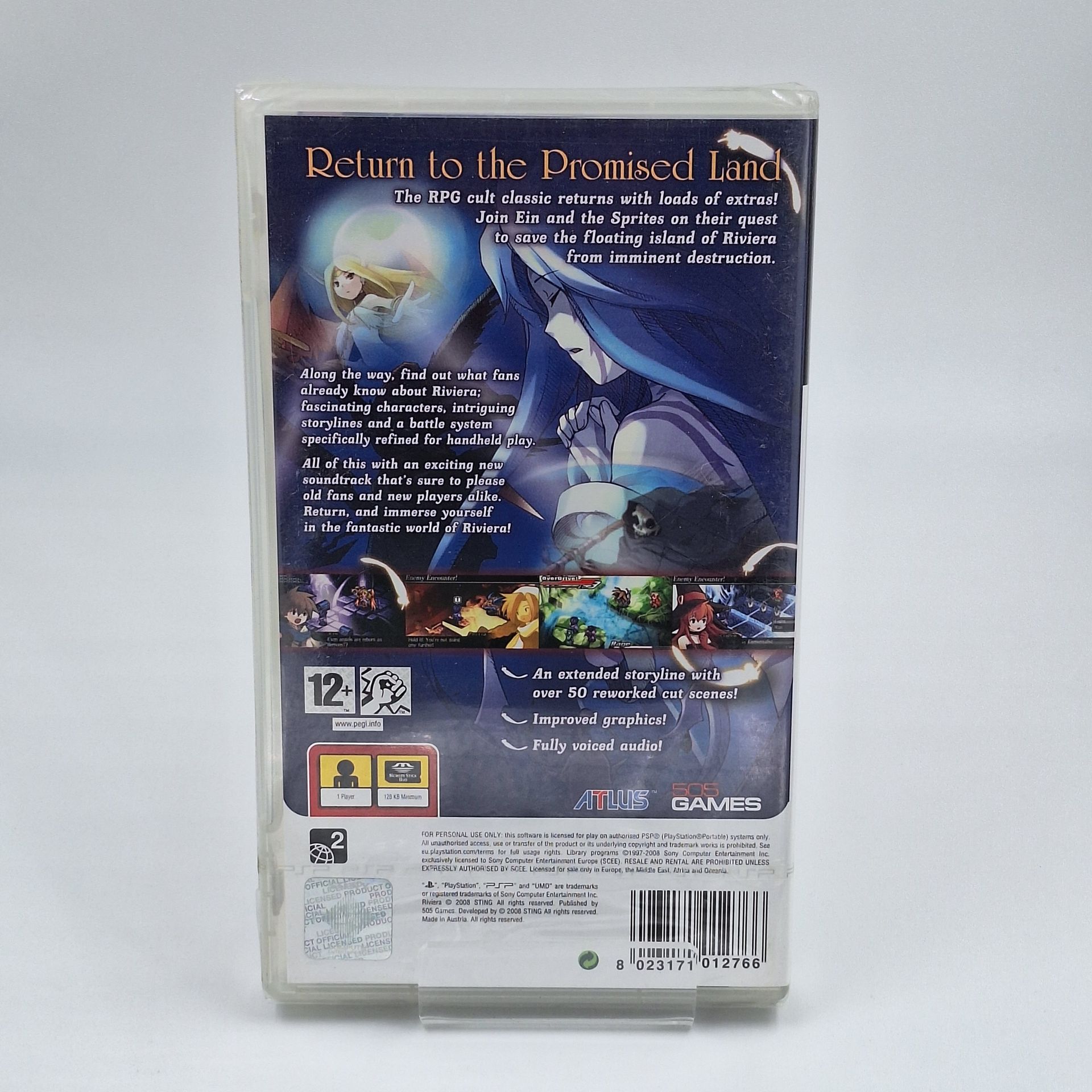 Riviera The Promised Land Sony PlayStation Portable PSP Neu Original versiegelt Originalfoto Cover Vorderseite