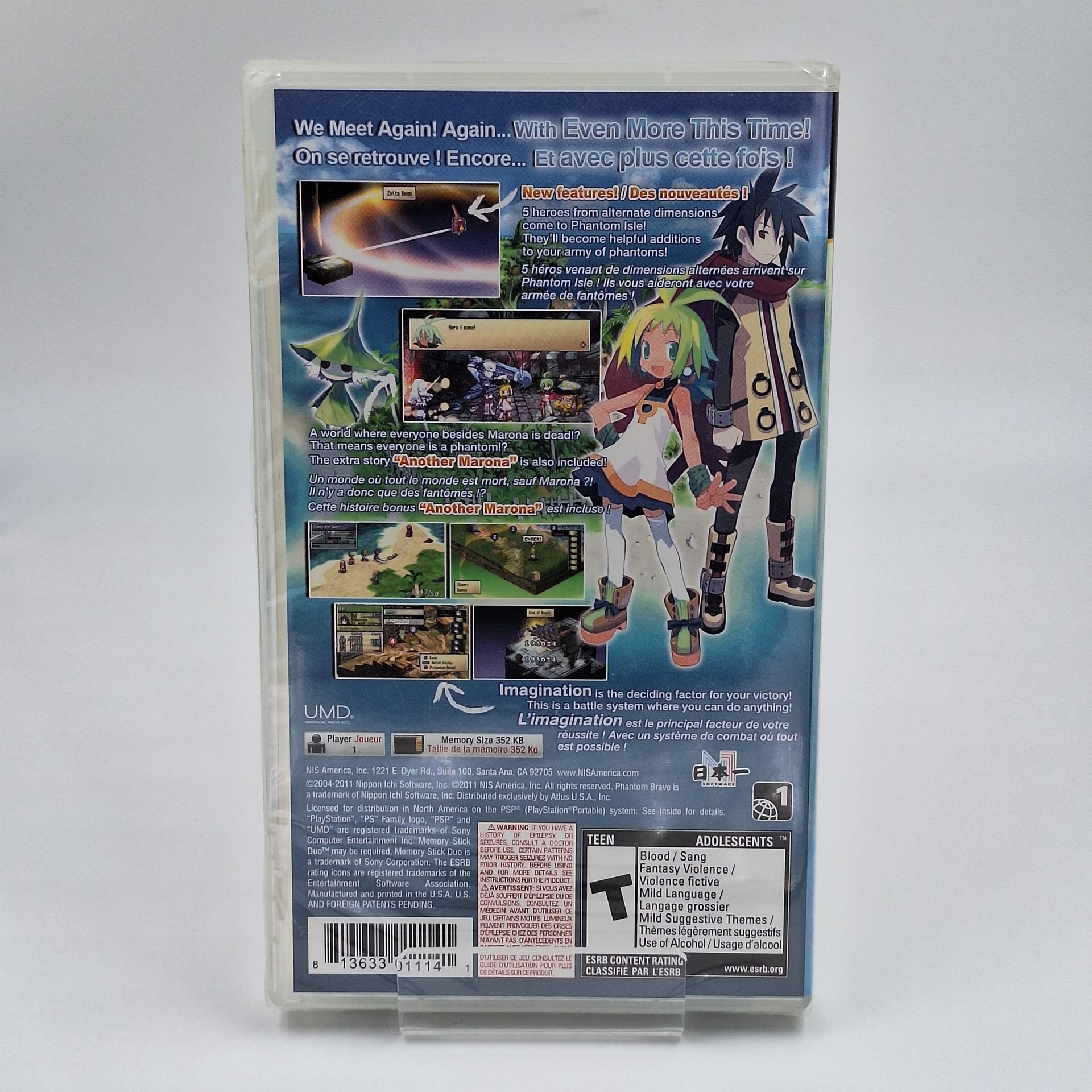 Phantom Brave The Hermuda Triangle Sony PlayStation Portable PSP Neu Original versiegelt Originalfoto Cover Vorderseite