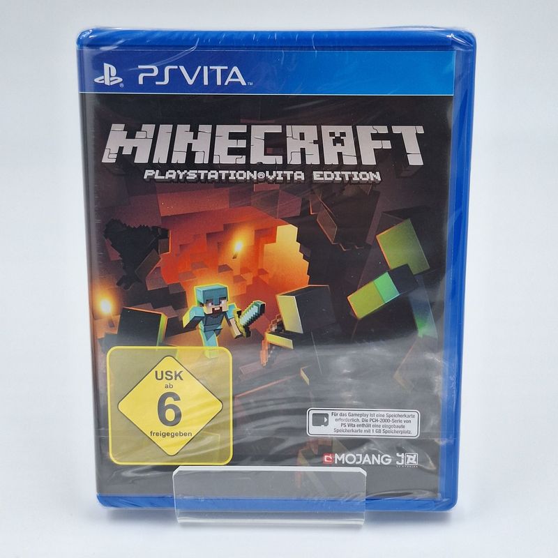 Minecraft Sony PlayStation Vita PS Vita Neu Original versiegelt Originalfoto Cover Vorderseite