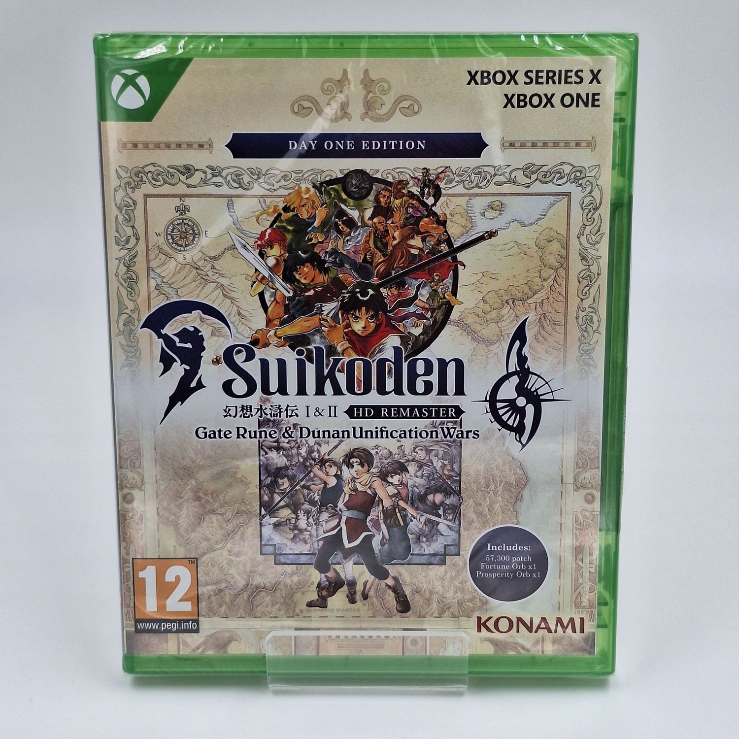 Suikoden I II HD Remaster Day One Edition Xbox One Xbox Series X Neu Originalfoto Cover Vorderseite