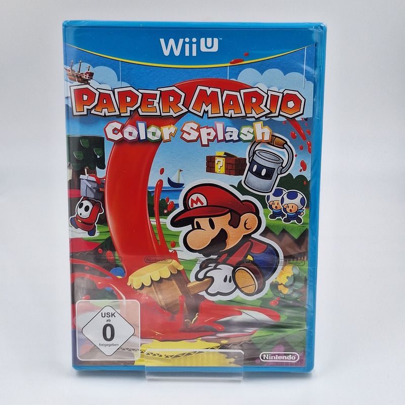Paper Mario Color Splash Nintendo Wii U Neu OVP Originalfoto Cover Vorderseite