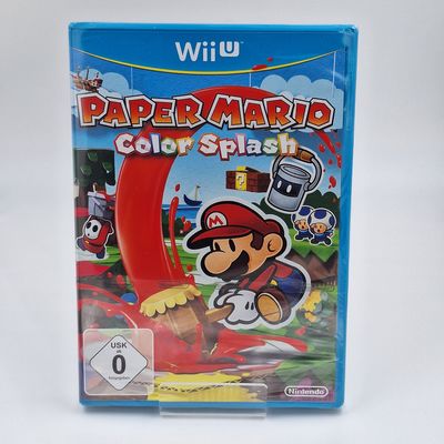 Paper Mario Color Splash Nintendo Wii U Neu OVP Originalfoto Cover Vorderseite