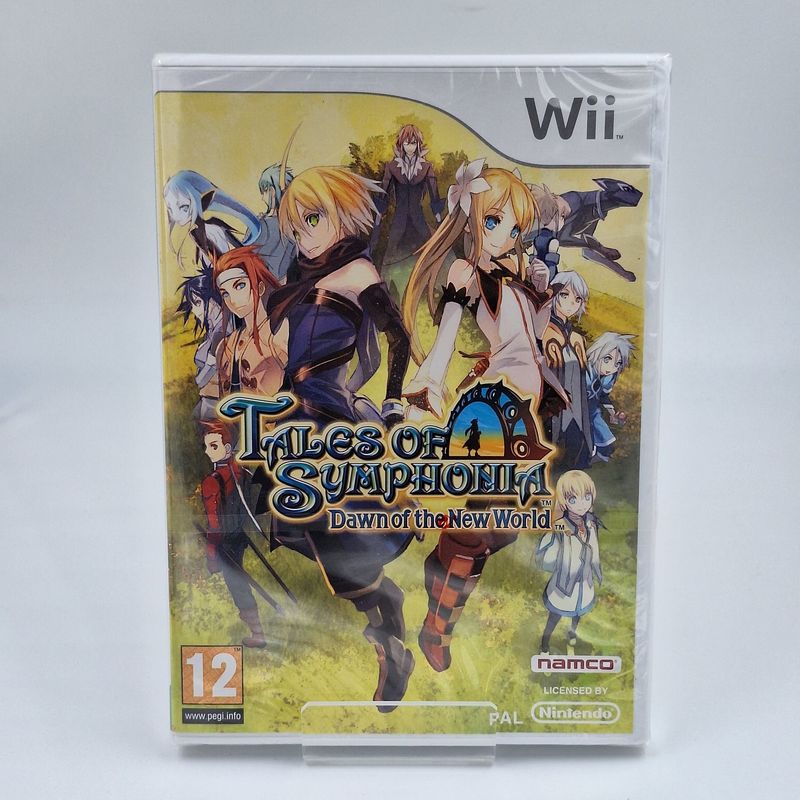 Tales of Symphonia Dawn of the New World Nintendo Wii Neu Original versiegelt Originalfoto Cover Vorderseite