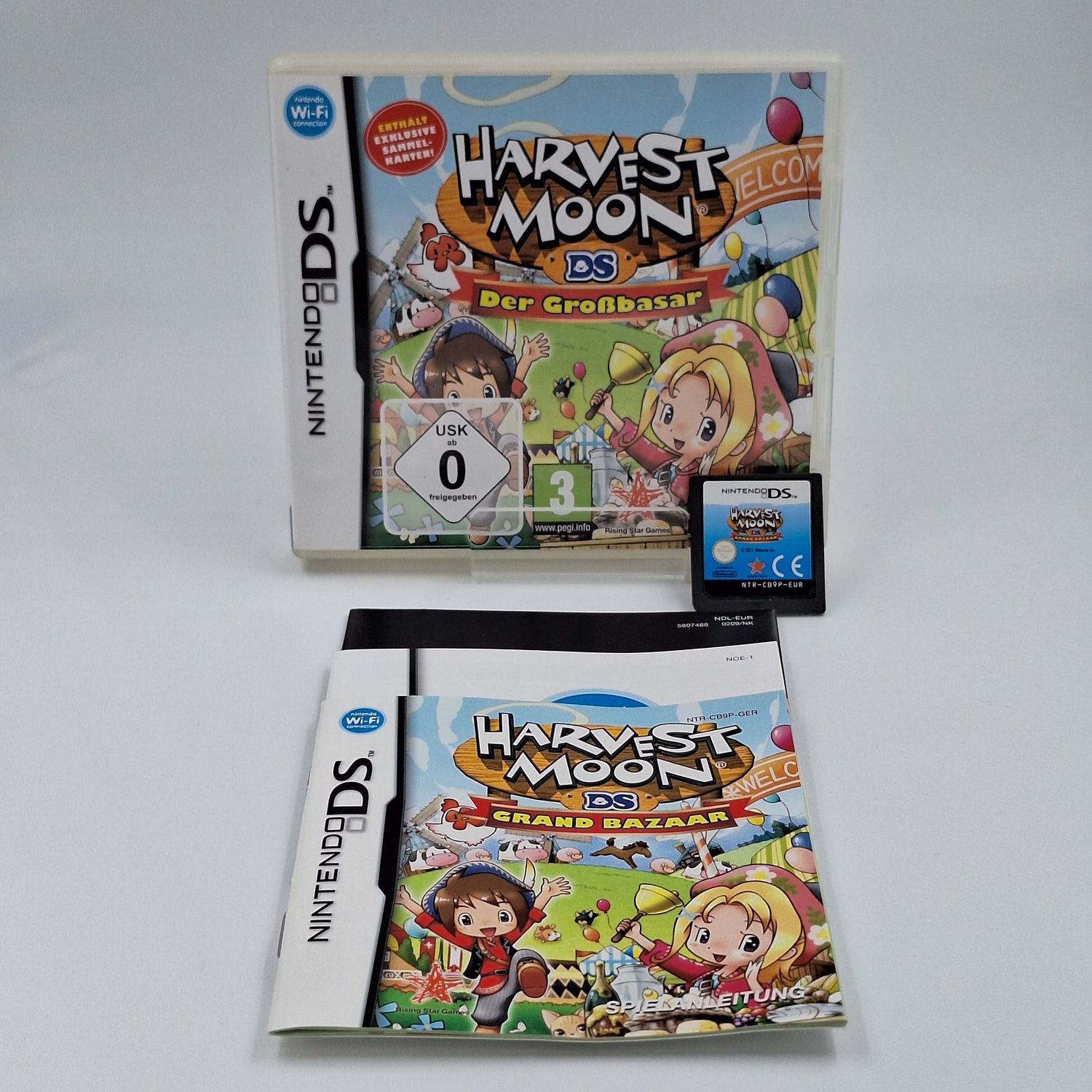 Harvest Moon Grand Bazaar Nintendo DS Gebraucht OVP Anleitung Modul Originalfoto