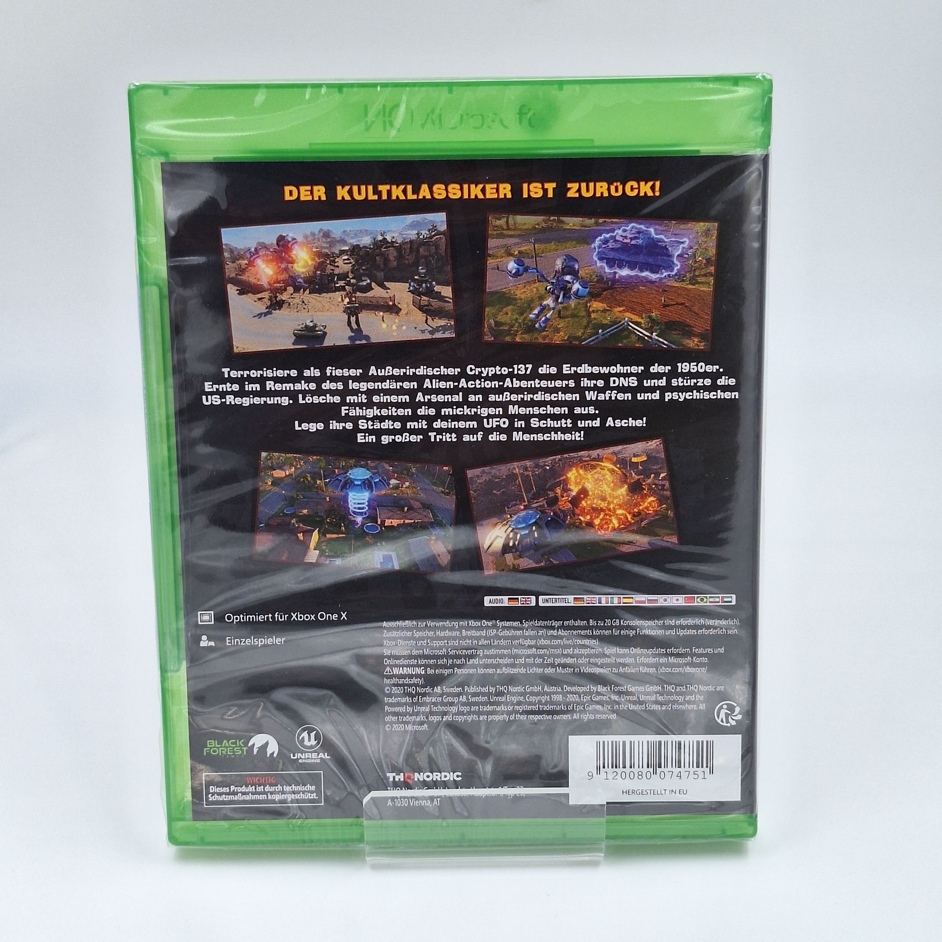 Destroy All Humans Xbox One Neu Original versiegelt Originalfoto