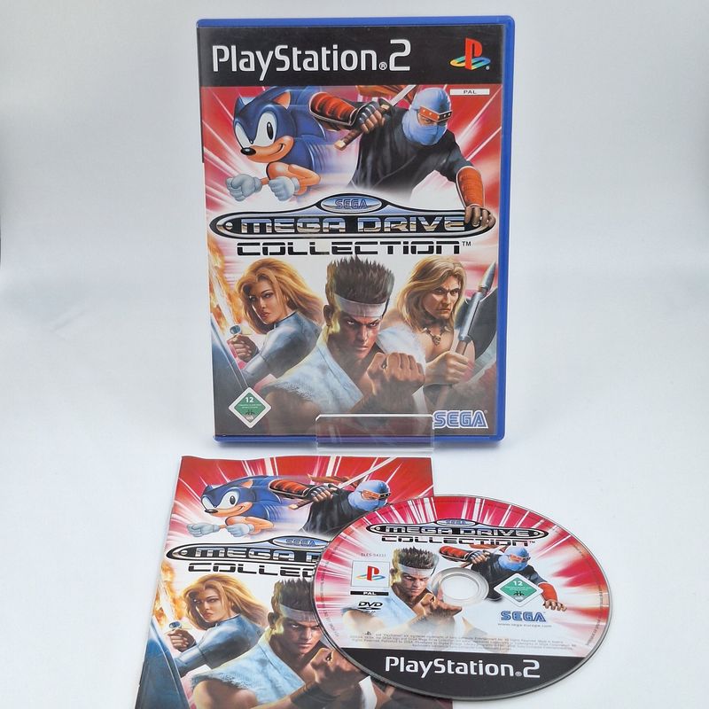 Sega Mega Drive Collection Sony PlayStation 2 PS2 Gebraucht CD OVP Anleitung Originalfoto