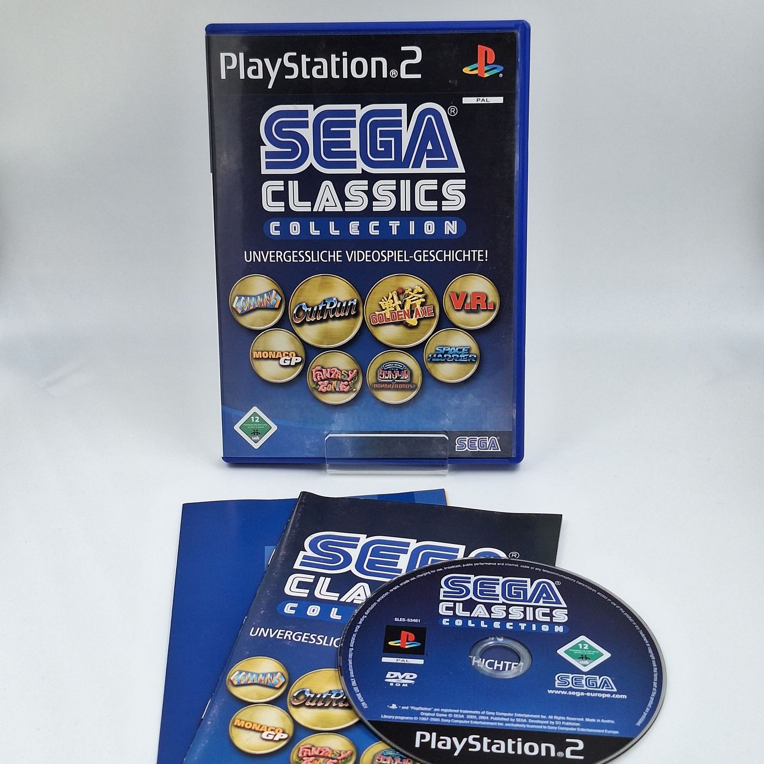 Sega Classics Collection Sony PlayStation 2 PS2 Gebraucht Spiel OVP Anleitung Originalfoto