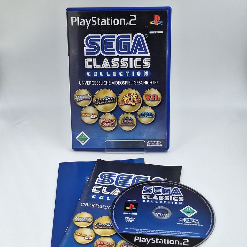 Sega Classics Collection Sony PlayStation 2 PS2 Gebraucht Spiel OVP Anleitung Originalfoto