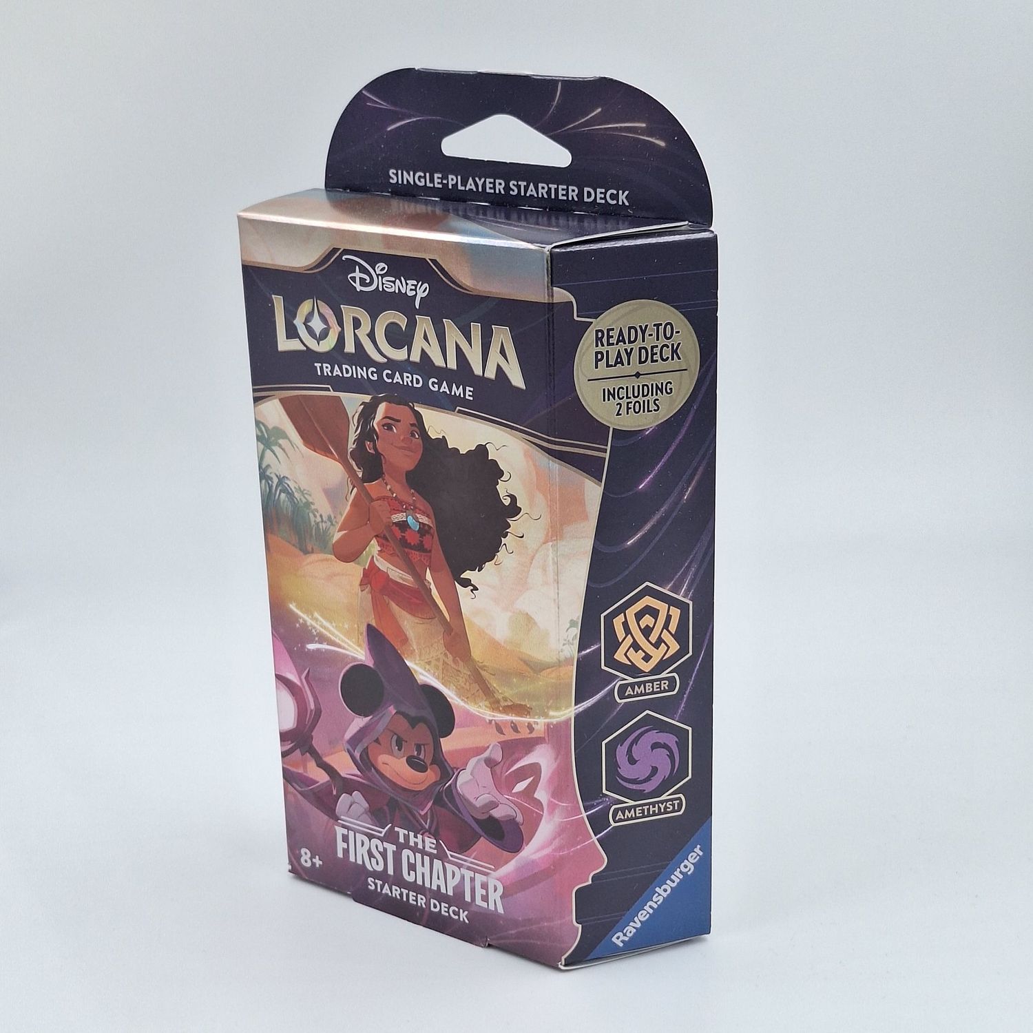 Disney Lorcana The First Chapter Amber Amethyst Starter Deck Englisch Neu Lagerspuren Originalfoto Verpackung