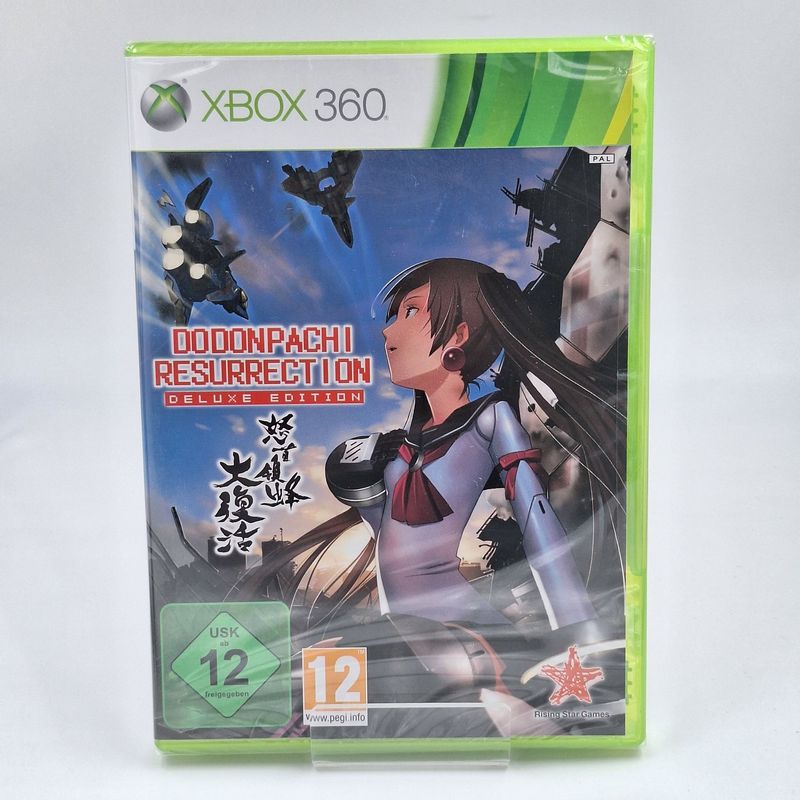 DoDonPachi Resurrection Deluxe Edition Xbox 360 Neu Original versiegelt Originalfoto Cover Vorderseite
