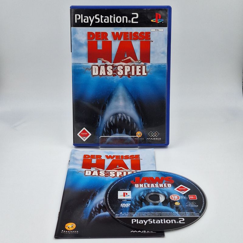 Der Weiße Hai Das Spiel Sony PlayStation 2 PS2 Gebraucht Komplett OVP Anleitung Originalfoto