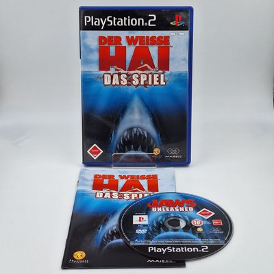 Der Weiße Hai Das Spiel Sony PlayStation 2 PS2 Gebraucht Komplett OVP Anleitung Originalfoto