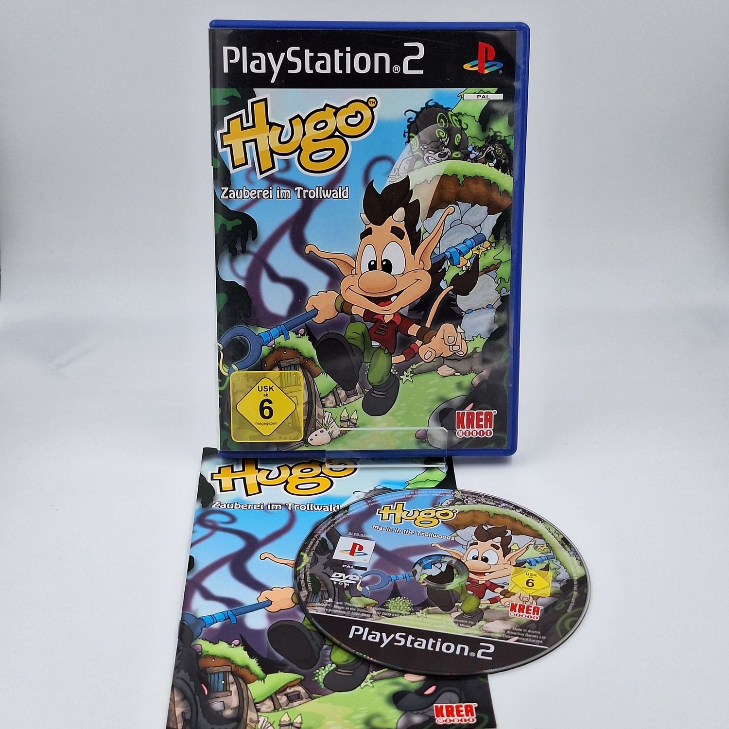 Hugo Zauberei im Trollwald PlayStation 2 gebraucht komplett mit OVP und Anleitung