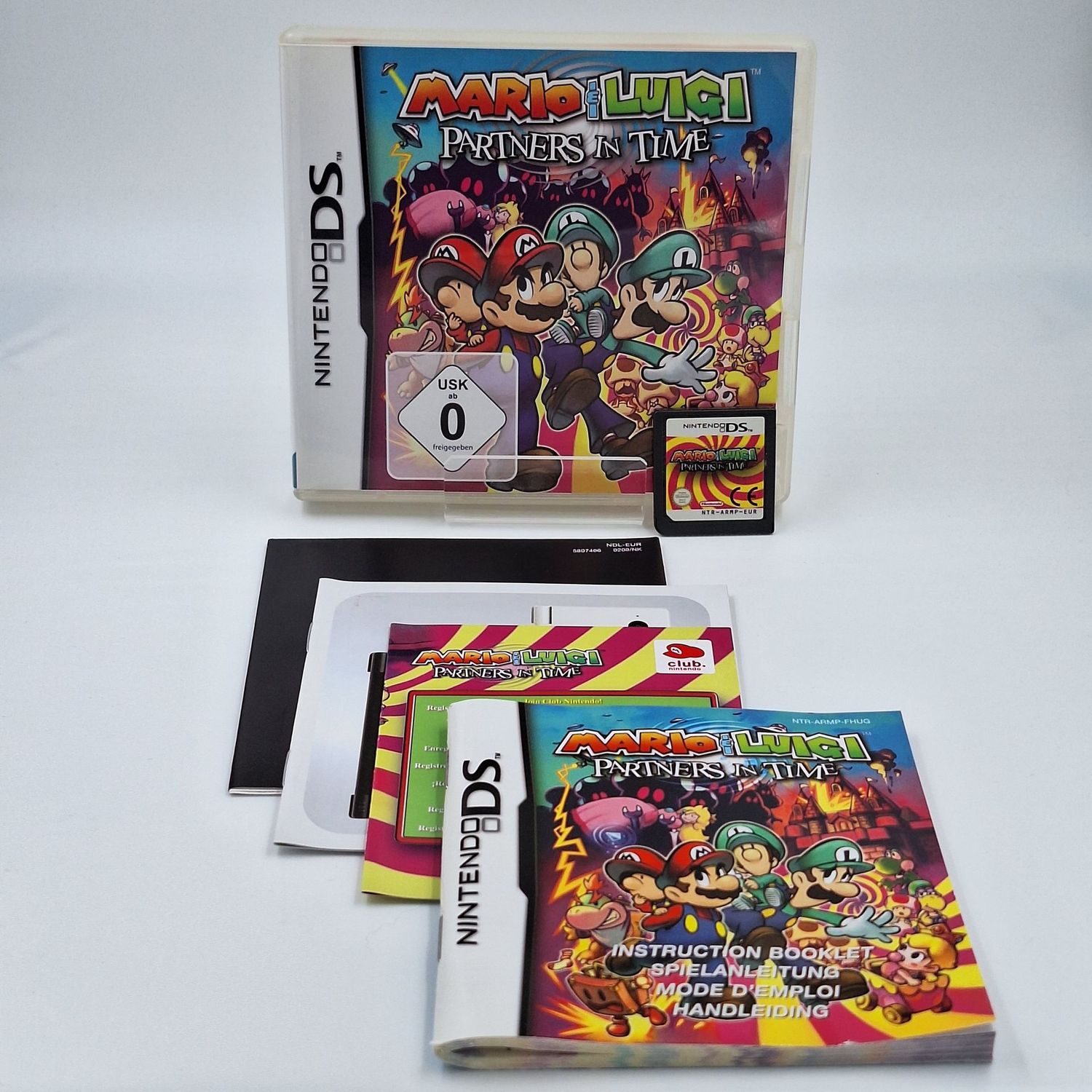 Mario & Luigi Partners in Time Nintendo DS gebraucht geprüft komplett mit OVP Anleitung und VIP-Code