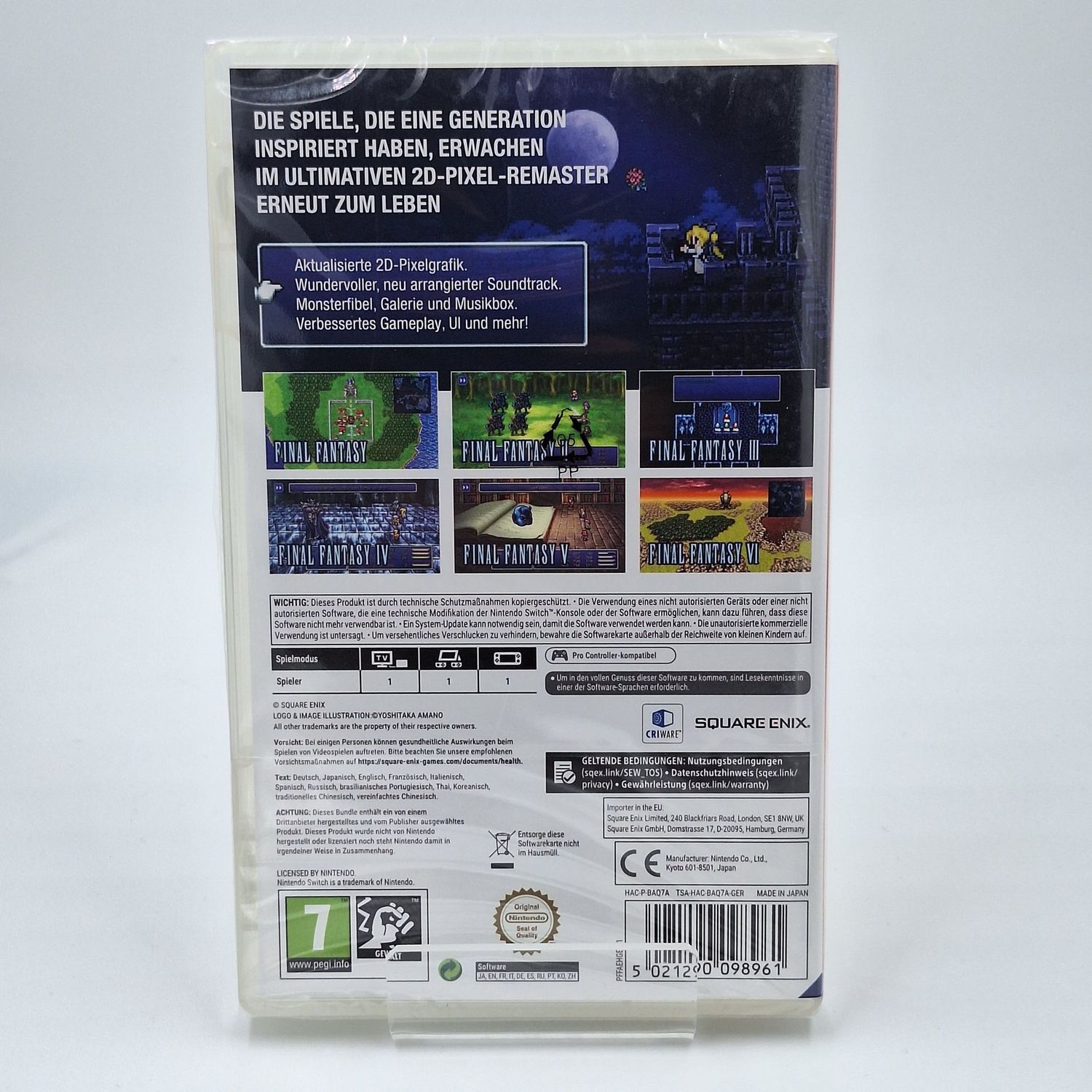 FINAL FANTASY I II III IV VⅥ Final Fantasy I II III IV V VI Anniversary Edition Switch Neu OVP