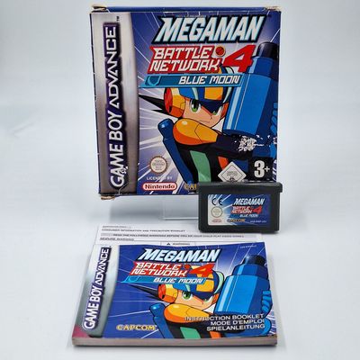 Mega Man Battle Network 4 Blue Moon Game Boy Advance GBA gebraucht OVP Anleitung