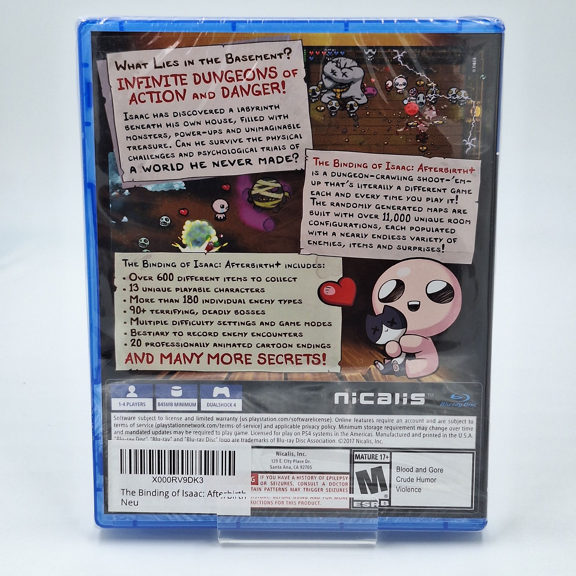 The Binding of Isaac Afterbirth PlayStation 4 PS4 neu OVP