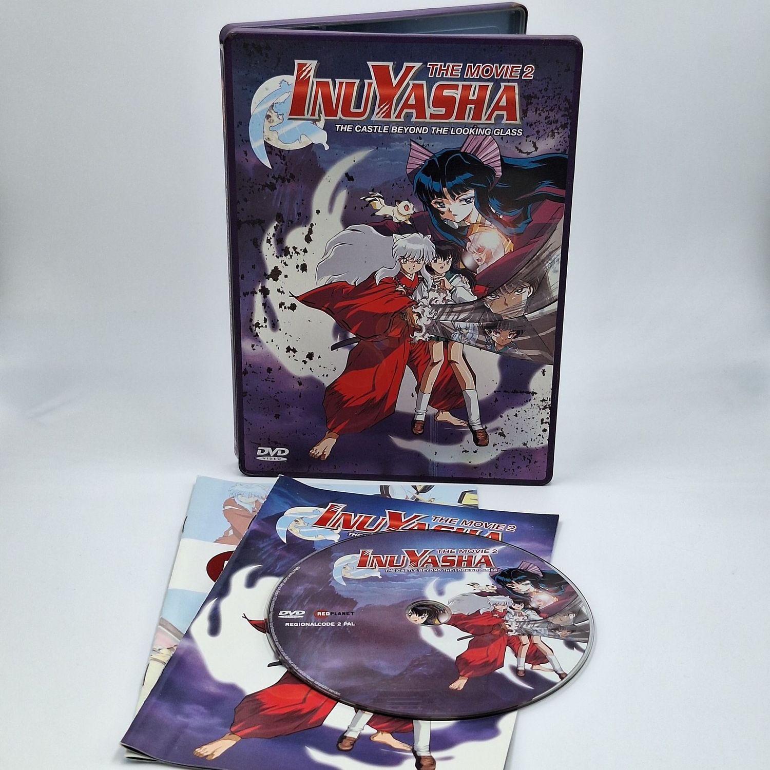 InuYasha the Movie 2 The Castle Beyond the Looking Glass DVD im Steelbook mit Rostpatina und Beilagen