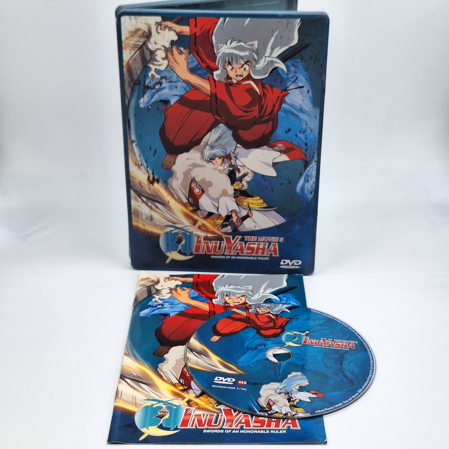 InuYasha the Movie 3 Swords of an Honorable Ruler – gebrauchte DVD im Steelbook mit Beilagen und Rostpatina