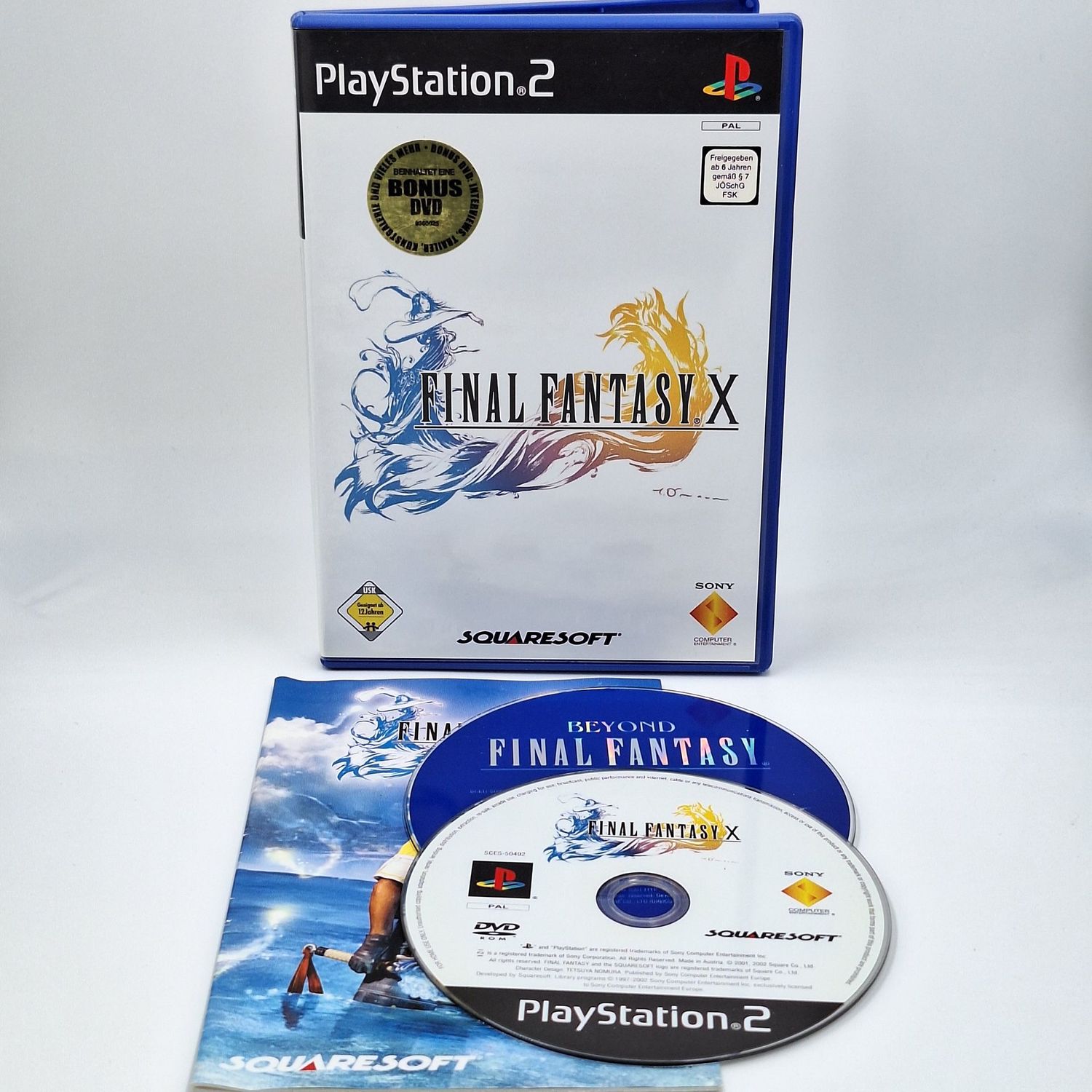 Final Fantasy X PS2 Erstauflage mit Bonus-DVD in Originalverpackung
