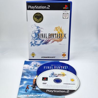 Final Fantasy X PS2 Erstauflage mit Bonus-DVD in Originalverpackung