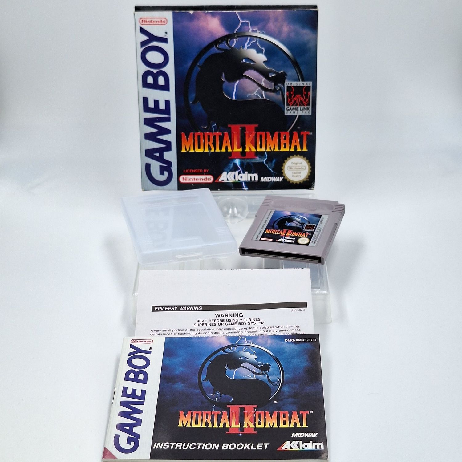 Mortal Kombat II Nintendo Game Boy Classic mit Spielmodul, Verpackung und Anleitung