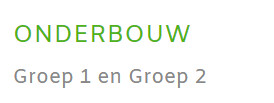 Onderbouw