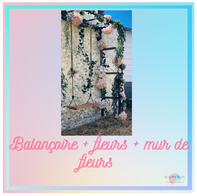 #PACK 2 - Balançoire + fleurs + mur de fleurs