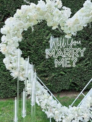 Néon "Will you Marry Me" Blanc
